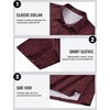 image:imageTACVASEN Mens Golf Shirts Short Sleeve Dry Fit Polo Shirt Performance Print Patterns Collared Casual Shirt for Men AthleticClub Wine Red