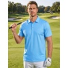 image:imageTACVASEN Mens Golf Shirts Short Sleeve Dry Fit Polo Shirt Performance Print Patterns Collared Casual Shirt for Men AthleticCurve Sky Blue
