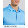 image:imageTACVASEN Mens Golf Shirts Short Sleeve Dry Fit Polo Shirt Performance Print Patterns Collared Casual Shirt for Men AthleticCurve Sky Blue