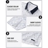 image:imageTACVASEN Mens Golf Shirts Short Sleeve Dry Fit Polo Shirt Performance Print Patterns Collared Casual Shirt for Men AthleticGeometry Black White