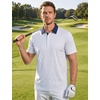 image:imageTACVASEN Mens Golf Shirts Short Sleeve Dry Fit Polo Shirt Performance Print Patterns Collared Casual Shirt for Men AthleticGolf Black White