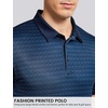 image:imageTACVASEN Mens Golf Shirts Short Sleeve Dry Fit Polo Shirt Performance Print Patterns Collared Casual Shirt for Men AthleticGolf Dark Blue
