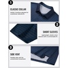 image:imageTACVASEN Mens Golf Shirts Short Sleeve Dry Fit Polo Shirt Performance Print Patterns Collared Casual Shirt for Men AthleticGolf Dark Blue