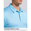 image:imageTACVASEN Mens Golf Shirts Short Sleeve Dry Fit Polo Shirt Performance Print Patterns Collared Casual Shirt for Men AthleticGolf Sky Blue