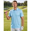 image:imageTACVASEN Mens Golf Shirts Short Sleeve Dry Fit Polo Shirt Performance Print Patterns Collared Casual Shirt for Men AthleticGolf Sky Blue