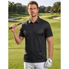 image:imageTACVASEN Mens Golf Shirts Short Sleeve Dry Fit Polo Shirt Performance Print Patterns Collared Casual Shirt for Men AthleticLemon Yellow Trophy