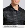 image:imageTACVASEN Mens Golf Shirts Short Sleeve Dry Fit Polo Shirt Performance Print Patterns Collared Casual Shirt for Men AthleticLemon Yellow Trophy