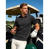 image:imageTACVASEN Mens Golf Shirts Short Sleeve Dry Fit Polo Shirt Performance Print Patterns Collared Casual Shirt for Men AthleticLemon Yellow Trophy