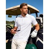 image:imageTACVASEN Mens Golf Shirts Short Sleeve Dry Fit Polo Shirt Performance Print Patterns Collared Casual Shirt for Men AthleticTrophy Pink White