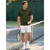 image:imageTACVASEN Mens Polo Shirts Short Sleeve Dry Fit Golf Shirt Collared Moisture Wicking Performance for Work Casual BusinessArmygreen