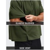 image:imageTACVASEN Mens Polo Shirts Short Sleeve Dry Fit Golf Shirt Collared Moisture Wicking Performance for Work Casual BusinessArmygreen