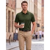 image:imageTACVASEN Mens Polo Shirts Short Sleeve Dry Fit Golf Shirt Collared Moisture Wicking Performance for Work Casual BusinessArmygreen