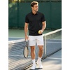 image:imageTACVASEN Mens Polo Shirts Short Sleeve Dry Fit Golf Shirt Collared Moisture Wicking Performance for Work Casual BusinessBlack