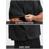 image:imageTACVASEN Mens Polo Shirts Short Sleeve Dry Fit Golf Shirt Collared Moisture Wicking Performance for Work Casual BusinessBlack