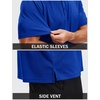 image:imageTACVASEN Mens Polo Shirts Short Sleeve Dry Fit Golf Shirt Collared Moisture Wicking Performance for Work Casual BusinessColorblue