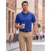 image:imageTACVASEN Mens Polo Shirts Short Sleeve Dry Fit Golf Shirt Collared Moisture Wicking Performance for Work Casual BusinessColorblue