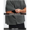 image:imageTACVASEN Mens Polo Shirts Short Sleeve Dry Fit Golf Shirt Collared Moisture Wicking Performance for Work Casual BusinessDarkgrey