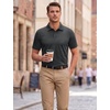 image:imageTACVASEN Mens Polo Shirts Short Sleeve Dry Fit Golf Shirt Collared Moisture Wicking Performance for Work Casual BusinessDarkgrey
