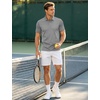 image:imageTACVASEN Mens Polo Shirts Short Sleeve Dry Fit Golf Shirt Collared Moisture Wicking Performance for Work Casual BusinessLightgrey