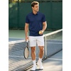 image:imageTACVASEN Mens Polo Shirts Short Sleeve Dry Fit Golf Shirt Collared Moisture Wicking Performance for Work Casual BusinessNavy