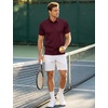 image:imageTACVASEN Mens Polo Shirts Short Sleeve Dry Fit Golf Shirt Collared Moisture Wicking Performance for Work Casual BusinessWinered