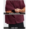 image:imageTACVASEN Mens Polo Shirts Short Sleeve Dry Fit Golf Shirt Collared Moisture Wicking Performance for Work Casual BusinessWinered