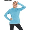 image:imageTACVASEN Women UV Protection Hoodies Shirts Hiking Shirts Long Sleeve Lightweight Qucik Dry Outdoor Fishing TShirts Water Blue