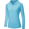 image:imageTACVASEN Women UV Protection Hoodies Shirts Hiking Shirts Long Sleeve Lightweight Qucik Dry Outdoor Fishing TShirts Water Blue