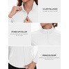 image:imageTACVASEN Womens Quarter Zip Pullover Golf Shirts UPF 50 Long Sleeve Sun Shirts UV Protection Workout Tops01 White