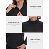 image:imageTACVASEN Womens Quarter Zip Pullover Golf Shirts UPF 50 Long Sleeve Sun Shirts UV Protection Workout Tops03 Black