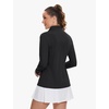 image:imageTACVASEN Womens Quarter Zip Pullover Golf Shirts UPF 50 Long Sleeve Sun Shirts UV Protection Workout Tops03 Black