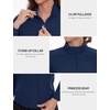 image:imageTACVASEN Womens Quarter Zip Pullover Golf Shirts UPF 50 Long Sleeve Sun Shirts UV Protection Workout Tops04 Navy