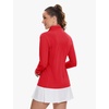 image:imageTACVASEN Womens Quarter Zip Pullover Golf Shirts UPF 50 Long Sleeve Sun Shirts UV Protection Workout Tops05 Tomato Red