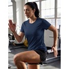 image:imageTACVASEN Womens Short Sleeve Workout Shirts UPF 50 Sun Protection Quick Dry Athletic Tops for Running Gym Tee01 Navy