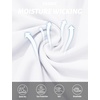 image:imageTACVASEN Womens Short Sleeve Workout Shirts UPF 50 Sun Protection Quick Dry Athletic Tops for Running Gym Tee01 White