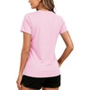 image:imageTACVASEN Womens Short Sleeve Workout Shirts UPF 50 Sun Protection Quick Dry Athletic Tops for Running Gym Tee02 Light Pink