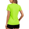 image:imageTACVASEN Womens Short Sleeve Workout Shirts UPF 50 Sun Protection Quick Dry Athletic Tops for Running Gym Tee03 Fgreen