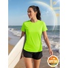 image:imageTACVASEN Womens Short Sleeve Workout Shirts UPF 50 Sun Protection Quick Dry Athletic Tops for Running Gym Tee03 Fgreen