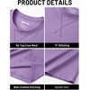 image:imageTACVASEN Mens Cotton TShirts Short Sleeve Crew Neck Soft Comfort Basic  Casual plain loose fitxstitch designlightweight textured fabricdaily outfitsports and beach vacations09 Light Purple