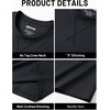 image:imageTACVASEN Mens Cotton TShirts Short Sleeve Crew Neck Soft Comfort Basic  Casual plain loose fitxstitch designlightweight textured fabricdaily outfitsports and beach vacations01 Black