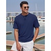 image:imageTACVASEN Mens Cotton TShirts Short Sleeve Crew Neck Soft Comfort Basic  Casual plain loose fitxstitch designlightweight textured fabricdaily outfitsports and beach vacations03 Navy