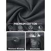 image:imageTACVASEN Mens Cotton TShirts Short Sleeve Crew Neck Soft Comfort Basic  Casual plain loose fitxstitch designlightweight textured fabricdaily outfitsports and beach vacations04 Dark Grey