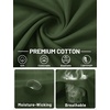 image:imageTACVASEN Mens Cotton TShirts Short Sleeve Crew Neck Soft Comfort Basic  Casual plain loose fitxstitch designlightweight textured fabricdaily outfitsports and beach vacations05 Army Green