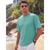 image:imageTACVASEN Mens Cotton TShirts Short Sleeve Crew Neck Soft Comfort Basic  Casual plain loose fitxstitch designlightweight textured fabricdaily outfitsports and beach vacations10 Greyish Green