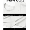image:imageTACVASEN Mens Cotton TShirts Short Sleeve Crew Neck Soft Comfort Basic  Casual plain loose fitxstitch designlightweight textured fabricdaily outfitsports and beach vacations02 White