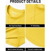 image:imageTACVASEN Mens Cotton TShirts Short Sleeve Crew Neck Soft Comfort Basic  Casual plain loose fitxstitch designlightweight textured fabricdaily outfitsports and beach vacations08 Yellow
