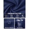 image:imageTACVASEN Mens Cotton TShirts Short Sleeve Crew Neck Soft Comfort Basic  Casual plain loose fitxstitch designlightweight textured fabricdaily outfitsports and beach vacations03 Navy