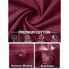 image:imageTACVASEN Mens Cotton TShirts Short Sleeve Crew Neck Soft Comfort Basic  Casual plain loose fitxstitch designlightweight textured fabricdaily outfitsports and beach vacations07 Wine Red