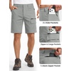 image:imageTACVASEN Mens Summer Outdoor Shorts Quick Dry Water Resistant Cargo Casual Golf Work Hiking Shorts NO Belt01 Light Grey
