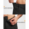 image:imageTACVASEN Mens Summer Outdoor Shorts Quick Dry Water Resistant Cargo Casual Golf Work Hiking Shorts NO Belt02 Black